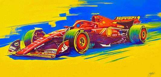 Formula 1  24"X 48" Acrylic on Canvas
