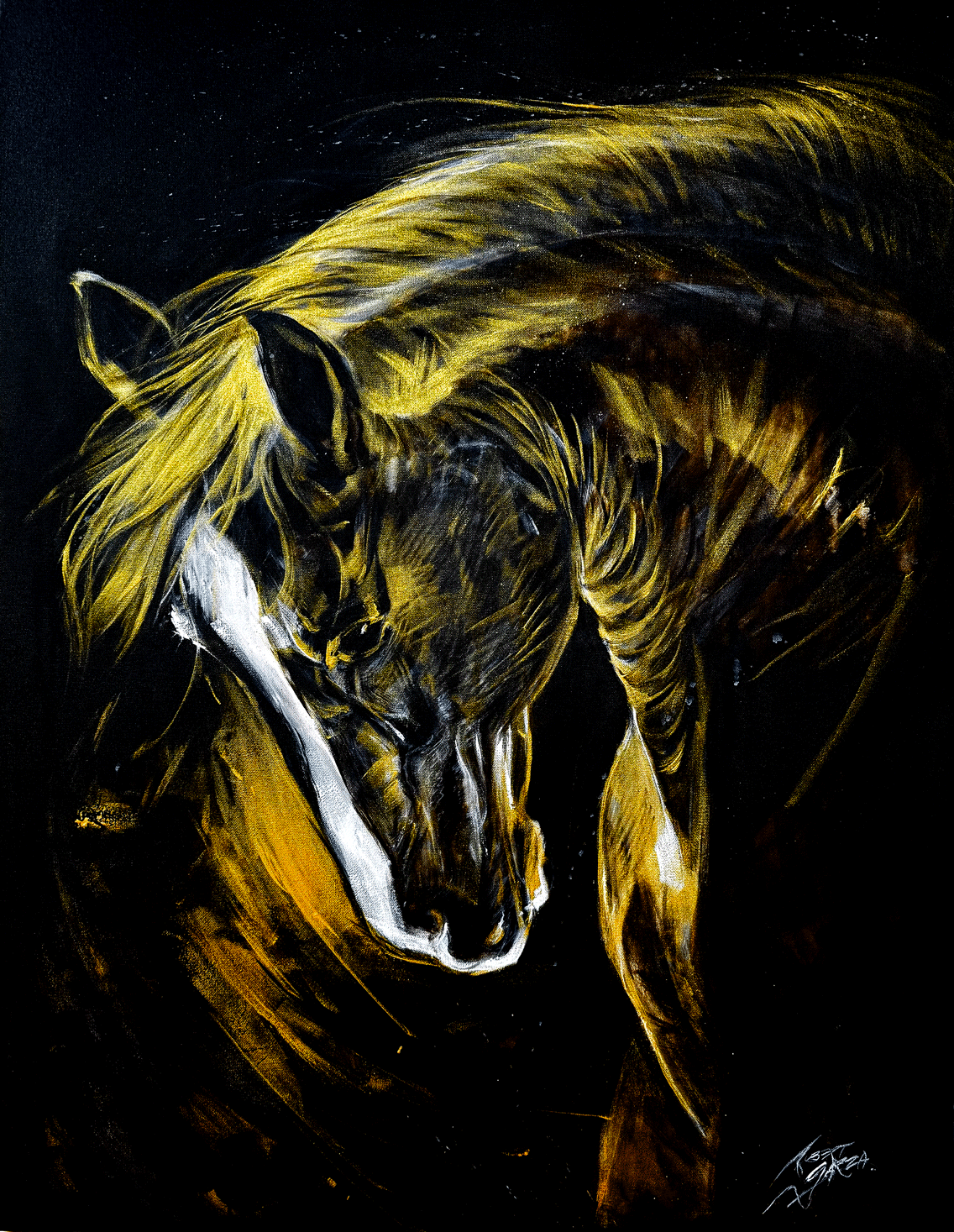 Freedoms Gold 30"X 40" Acrylic on Canvas