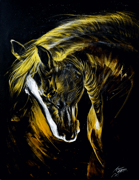 Freedoms Gold  30"X 40" Acrylic on Canvas