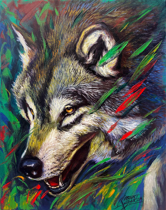 Hunting Time - 16x20" Acrylic on Canvas