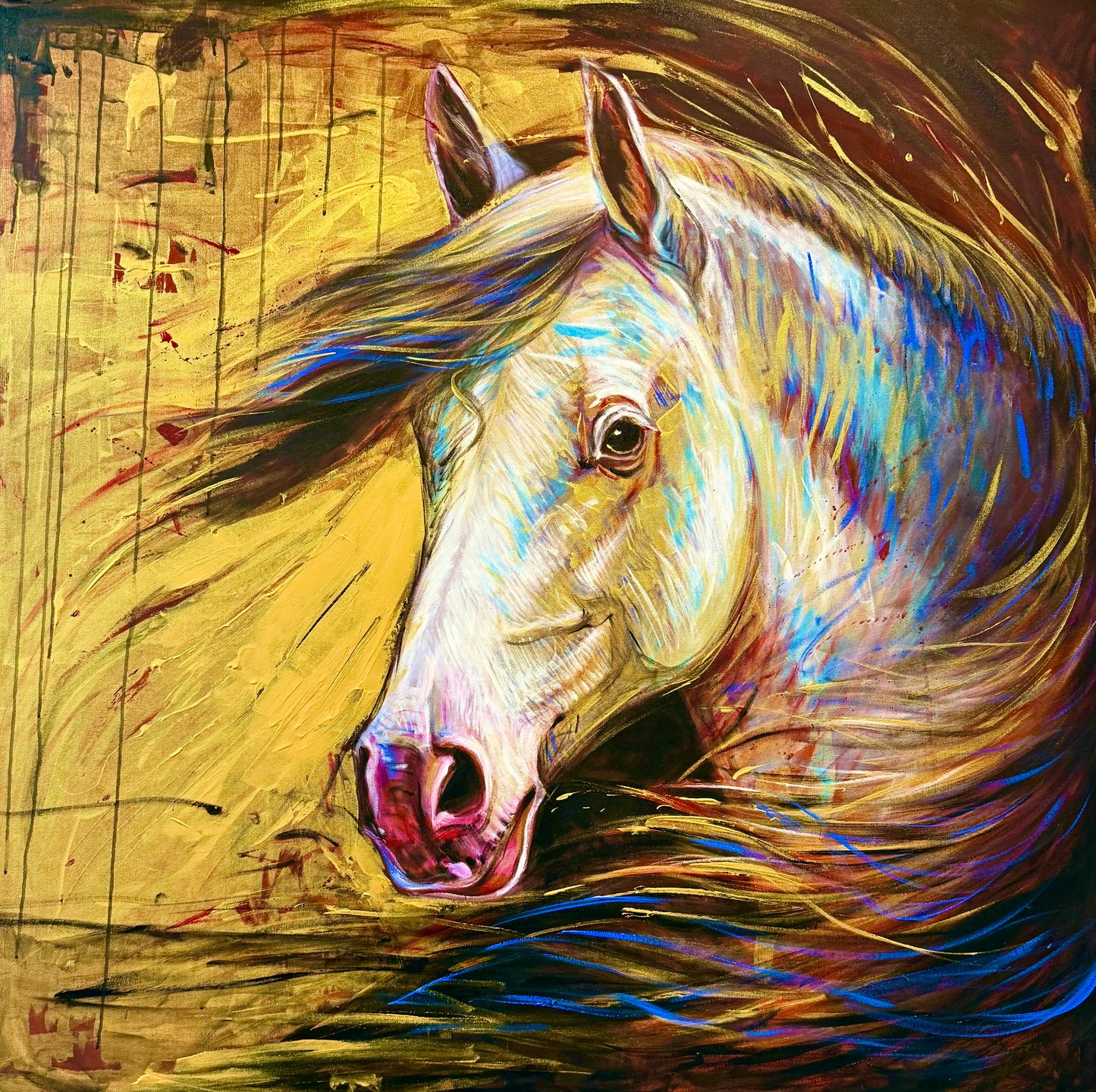 "Windrunner" 48" x 48" Acrylic on Canvas