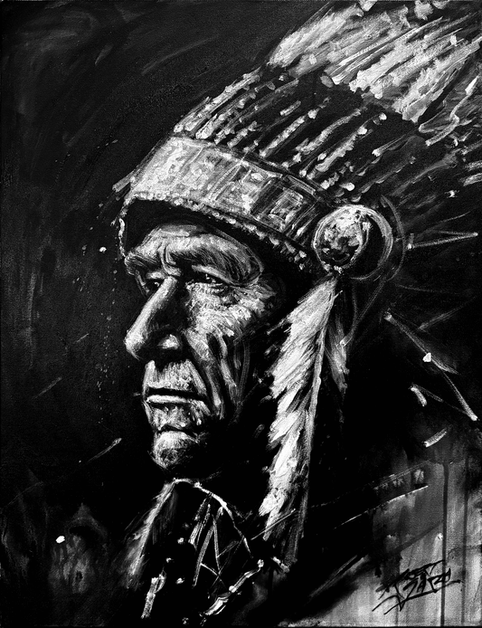 Spirit of the Ancestors  16"x20" Acrylic on Canvas