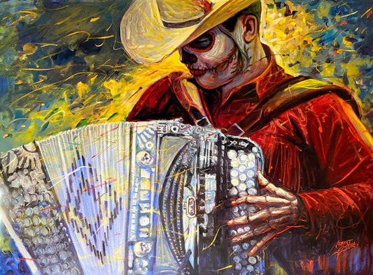 "Melody Between Lives" 30"x40" Acrylic & Oil on Canvas