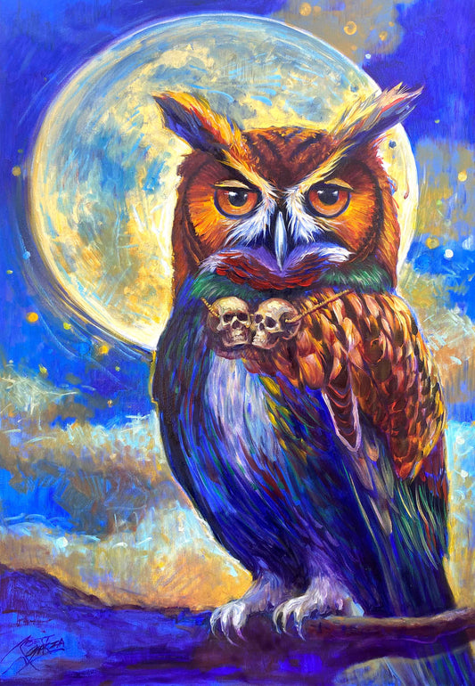 "Night Guardian"  24"x36" Oil & Acrylic on Canvas