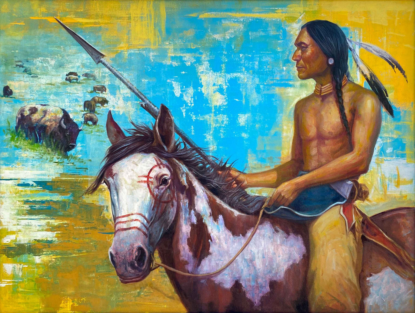 Buffalo Hunt - Fine Art Print