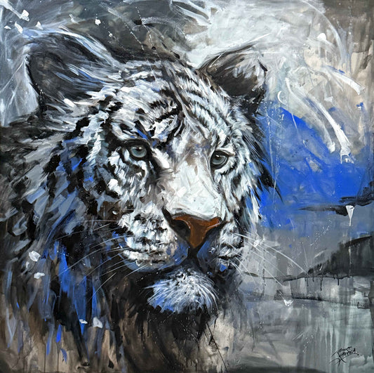 The Gaze of Silence - 48"x48" Acrylic on Canvas