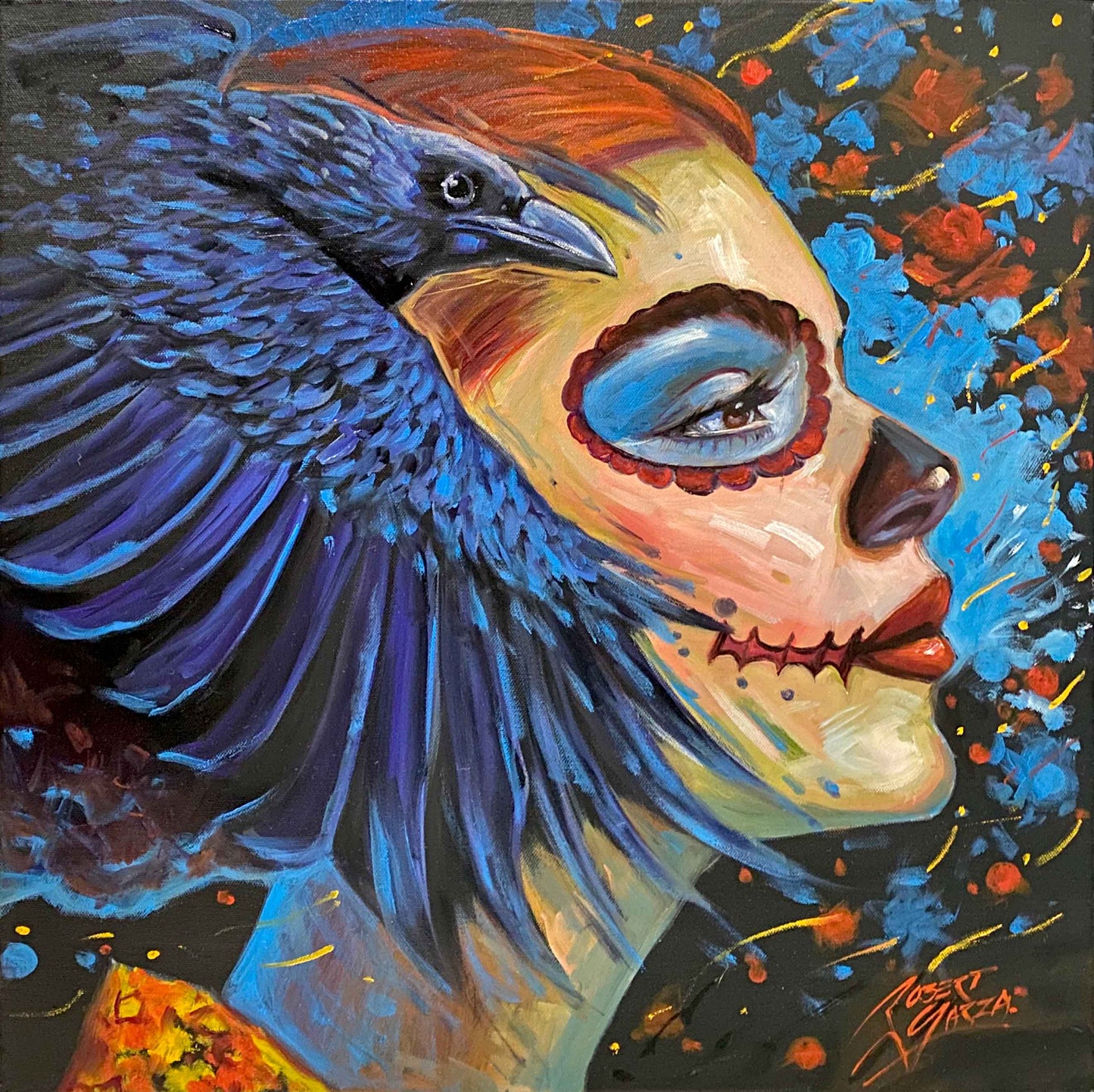 Whispers of the Eternity  20"x20" Acrylic & Oil on Canvas