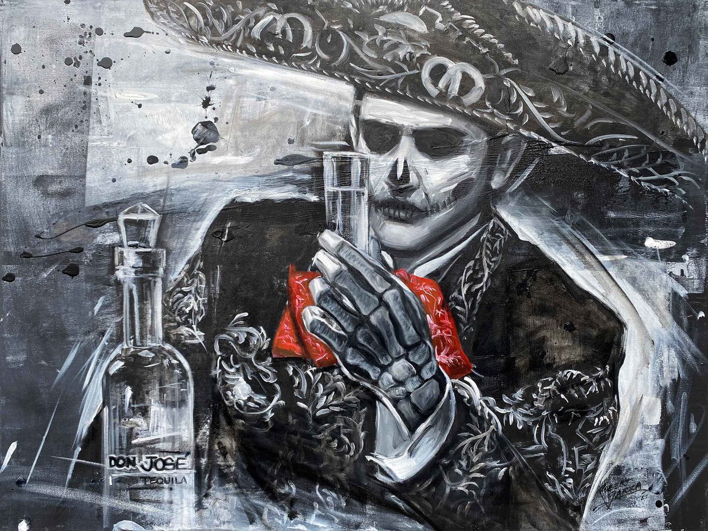 Cheers - 36x48" Acrylic & Oil on Canvas