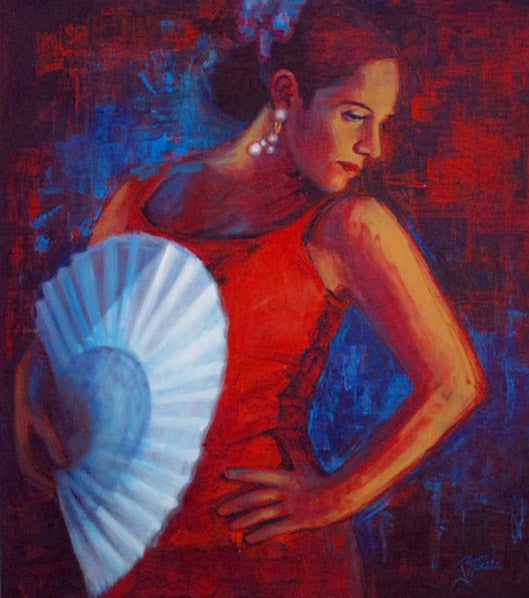 Folk Dancer - 30" x 40" - Mixed Media on Canvas