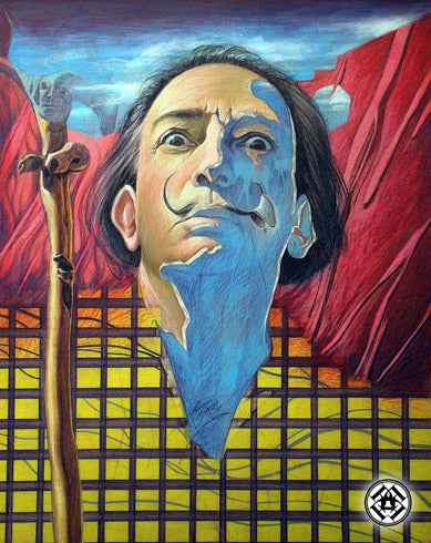 Dali's Tribute - 32" x 40" - Colored Pencil on Acid Free Cardboard