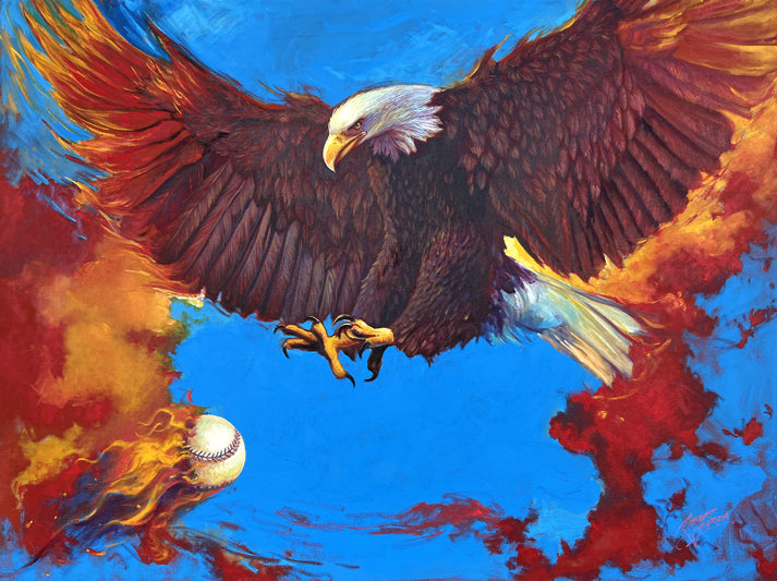 "Home Run" - 40" x 30" - Acrylic on Canvas