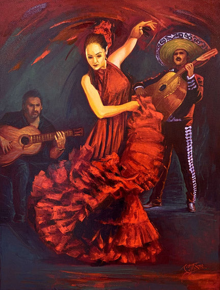 Noches de Bohemia - 30" x 40" - Oil on Canvas