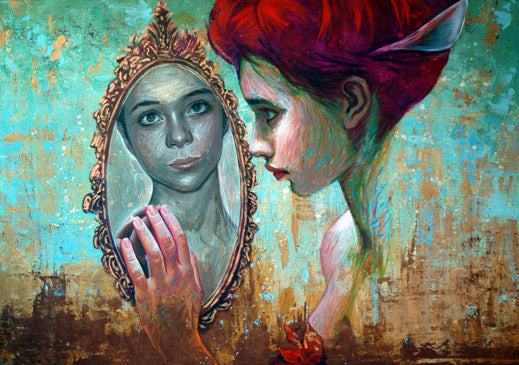 Reflections of The Soul - 55" x 39" - Mixed Media on Canvas