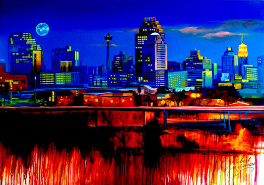 San Antonio Skyline - Fine Art Print