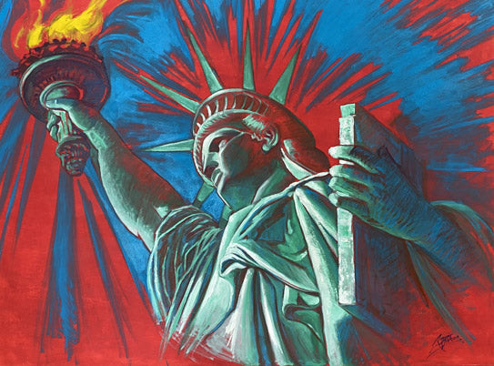 "Statue of Liberty" - 48" x 36" - Oil on Canvas