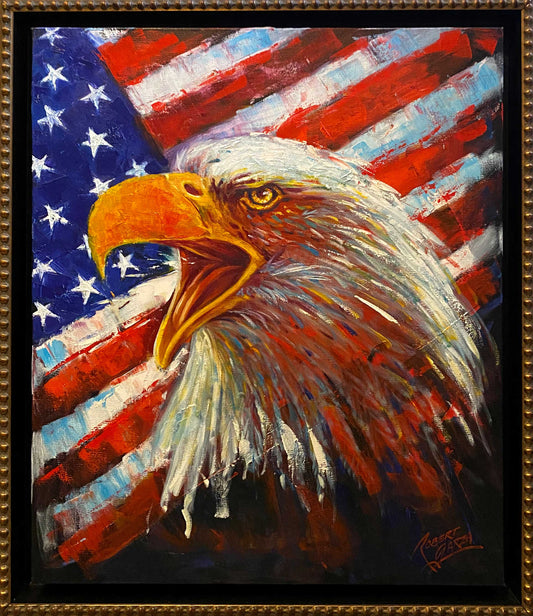 American Spirit - 22.5x26.5" Oil on Canvas