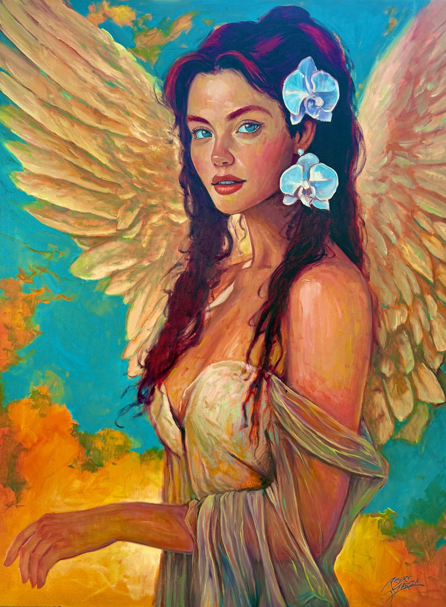 Angel’s Solace 40” x 30” Oil on Canvas