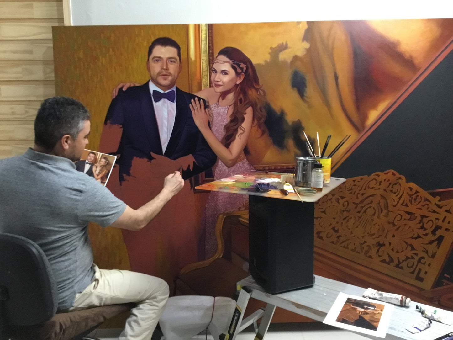 Hand Painted Oil Portrait Commission