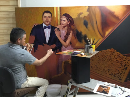 Hand Painted Oil Portrait Commission