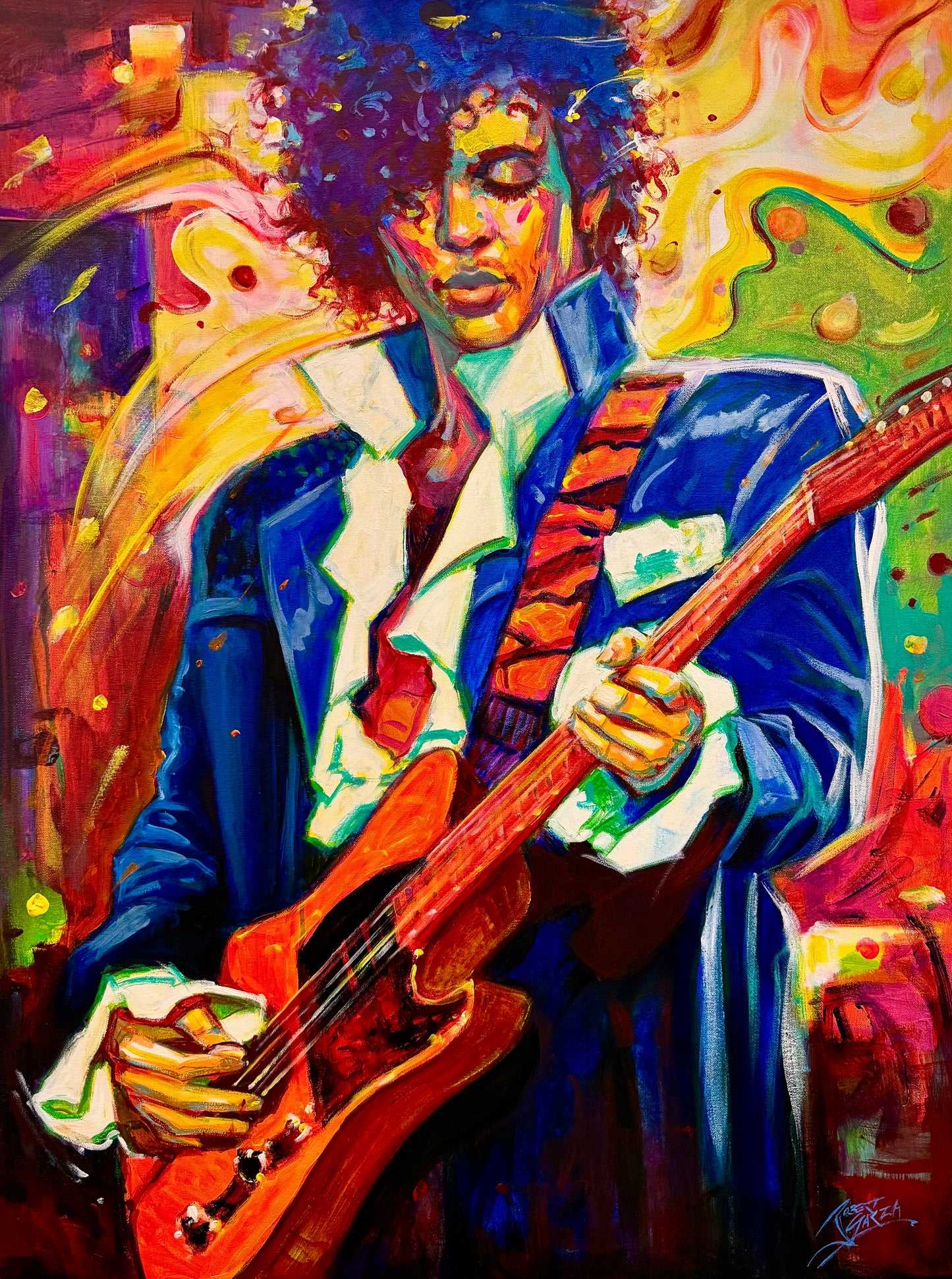 Prince 40” x 30” Acrylic on canvas