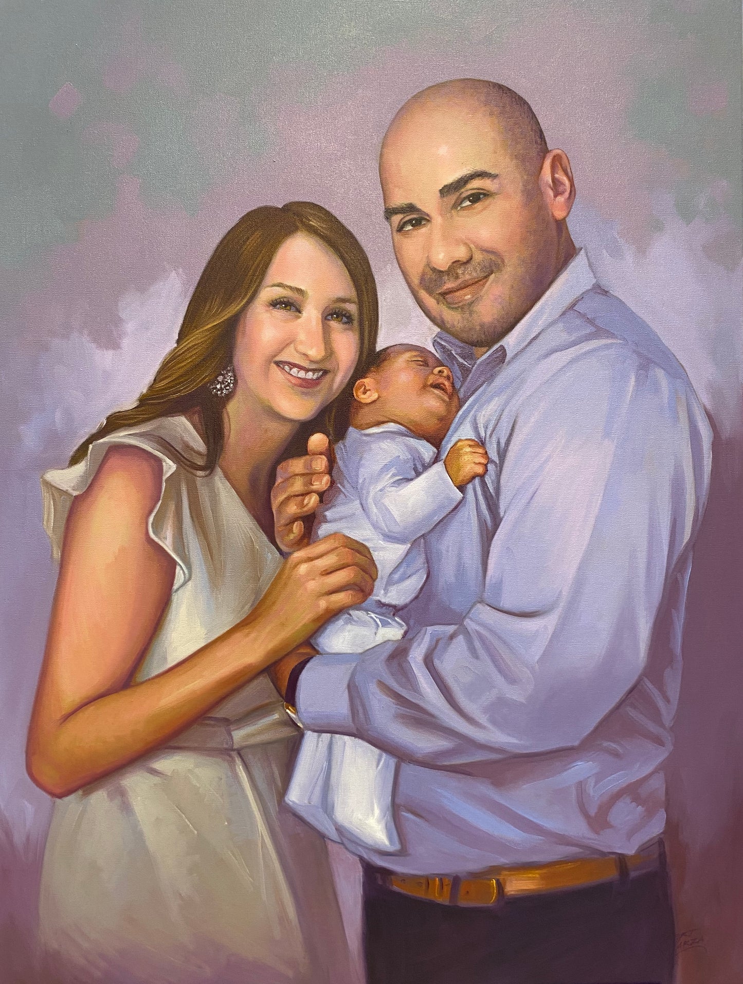 Hand Painted Oil Portrait Commission