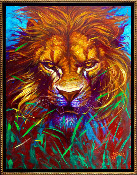 The Beast Within - 30x40" Oil & Acrylic on Canvas