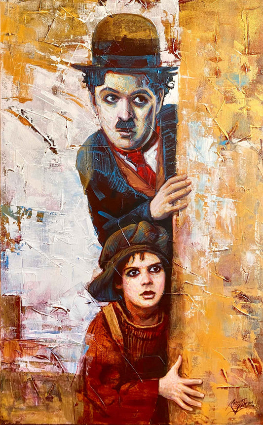 The Kid Charles Chaplin - 30x48" Acrylic on Canvas