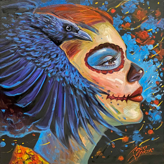 The Whispers of the Eternity 20"x 20" Acrylic & Oil on Canvas