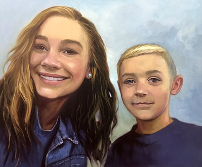 Hand Painted Oil Portrait Commission