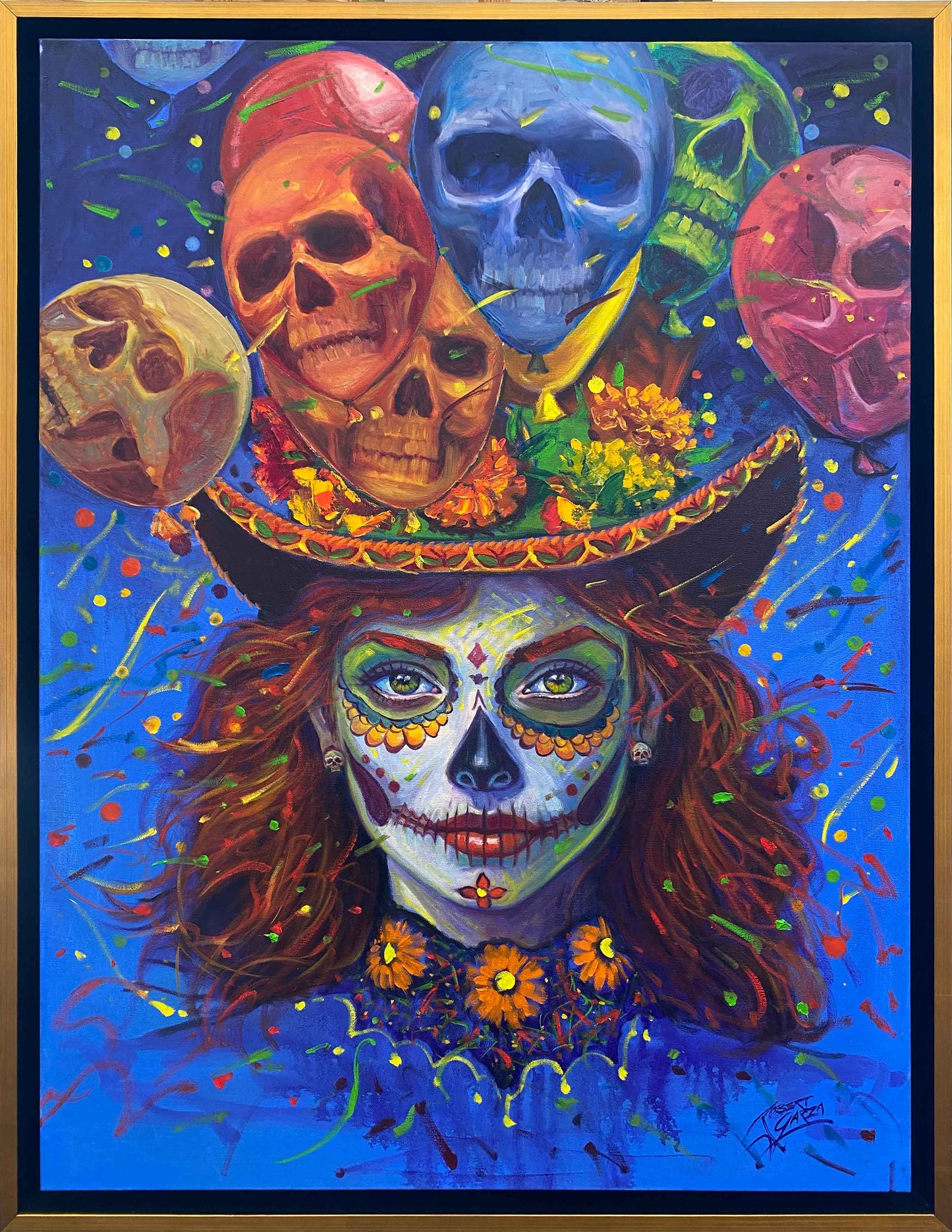 Celebration of Life and Death 30"x40" Acrylic & Oil on Canvas