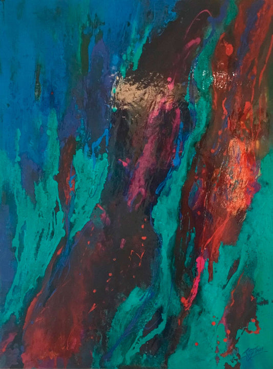 "Abstract" - 36" x 48" - Mixed Media on Canvas