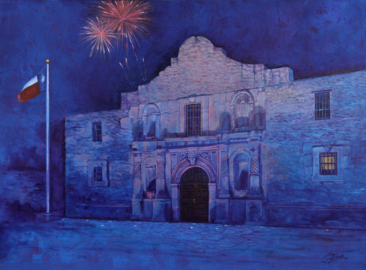 "Alamo" - 48" x 36" - Mixed Media on Canvas