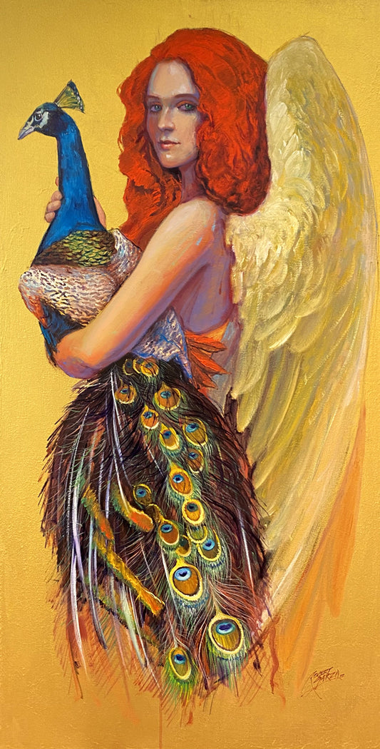 Angelo Peacock - 24x48” Oil & Acrylic on Canvas