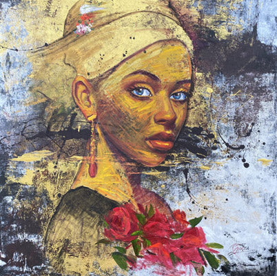 "Memories" - 36" x 36” - Mixed Media on Canvas