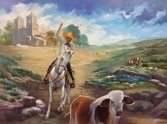 "Mission San Jose" - 48" x 36" - Oil on Canvas