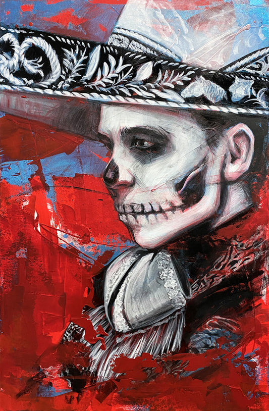 "Mr.Muerte" - 24" x 36" - Acrylic on Canvas