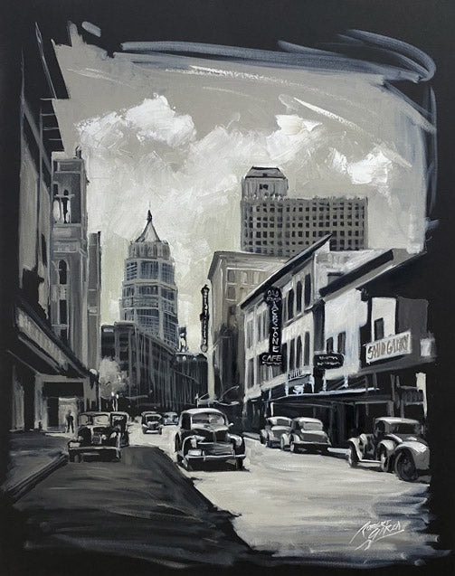 "Old Houston St." - 24" x 30" - Oil on Canvas