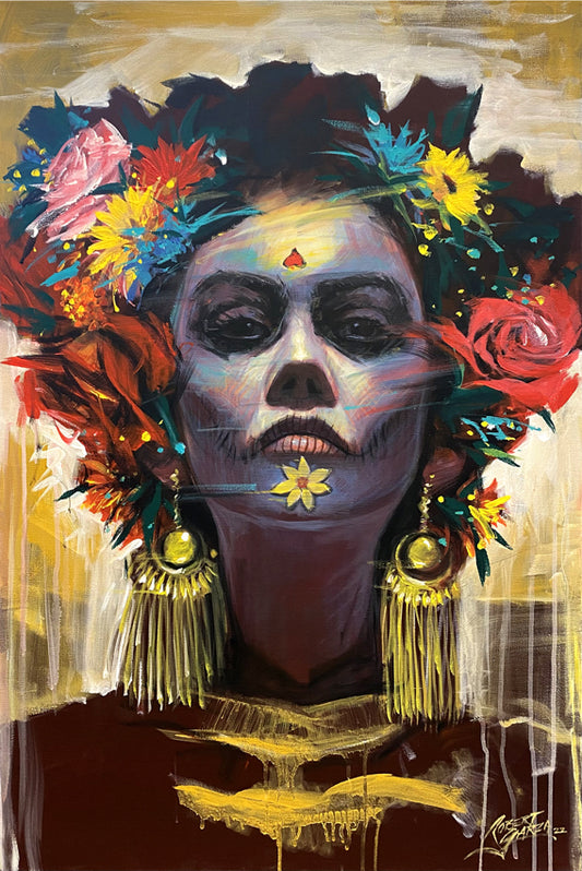 "Death Queen" - 24" x 36" - Acrylic on Canvas